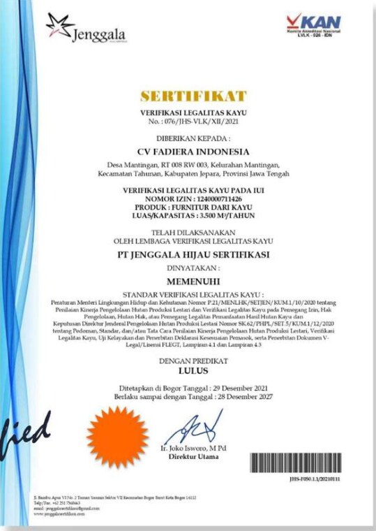 SVLK Certificate